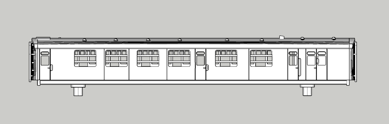 (image for) SR Bulleid Eastleigh 6 cmpt Brake Comp - d2405 - 2-Set